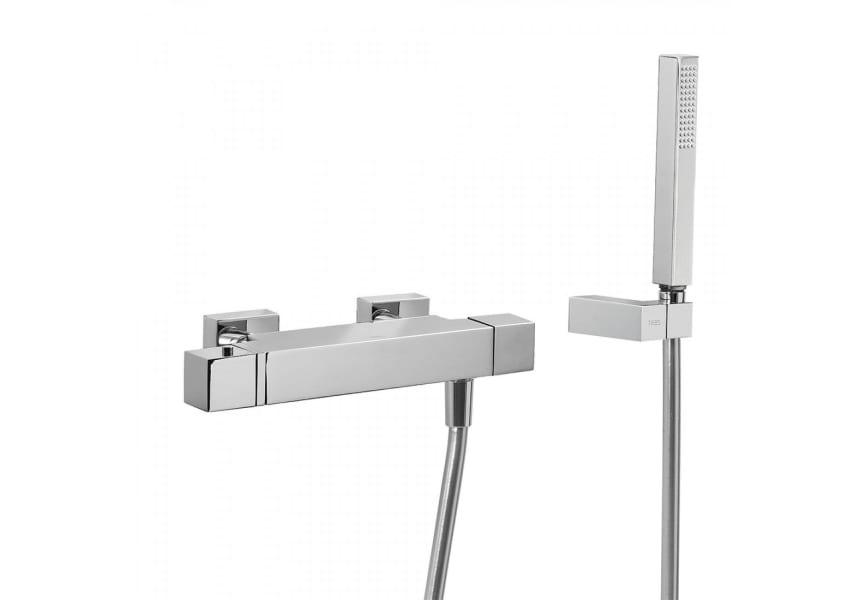 Robinet de lavabo + robinet de douche thermostatique Cuadro Tres détail 2