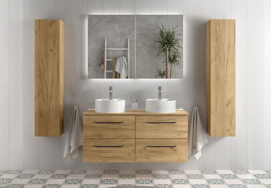 Meuble de salle de bains Morai Salgar avec ensemble de lavabos principal 0