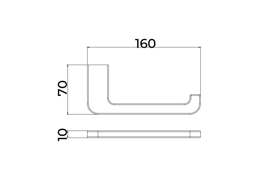 Porte-rouleau de toilette Nova Medimex croquis 7