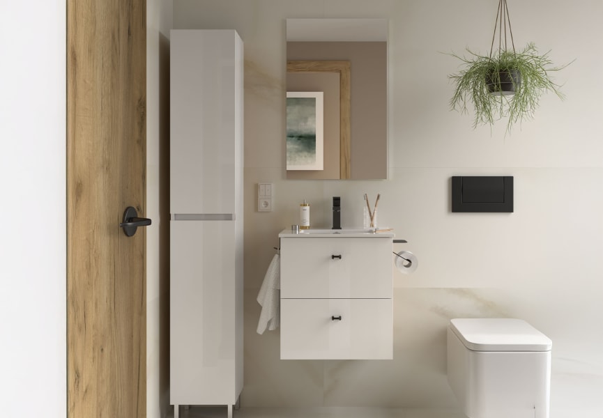 Ensemble de meubles de salle de bains  fond réduit 35 cm Inara Salgar principal 2