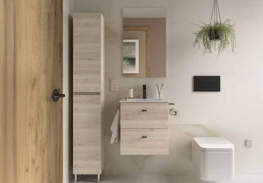 Ensemble de meubles de salle de bains  fond réduit 35 cm Inara Salgar principal 1