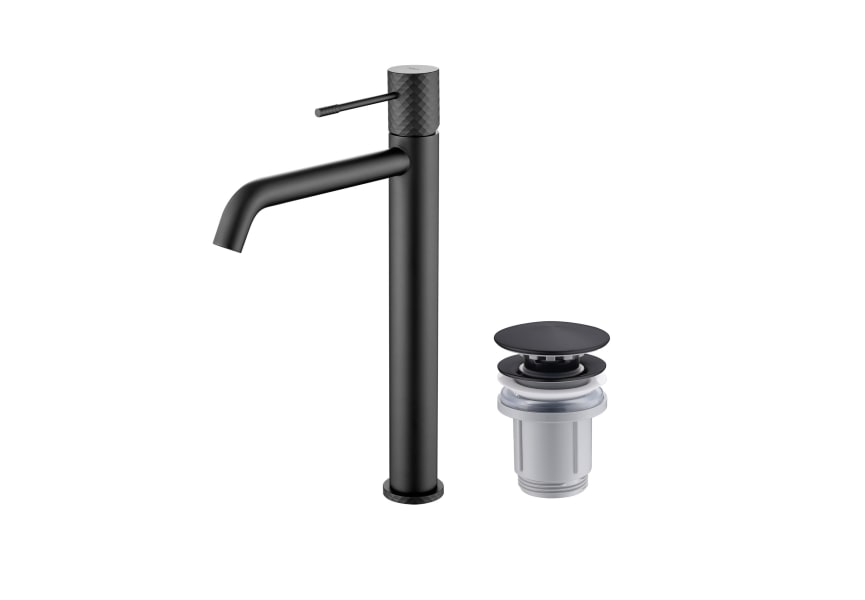 Pack Robinet de lavabo à bec haut Genova Imex + bonde click-clack principal 1