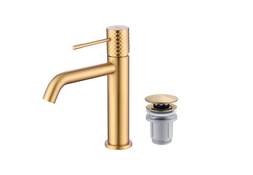 Pack Robinet de lavabo à bec haut Genova Imex + bonde click-clack principal 2