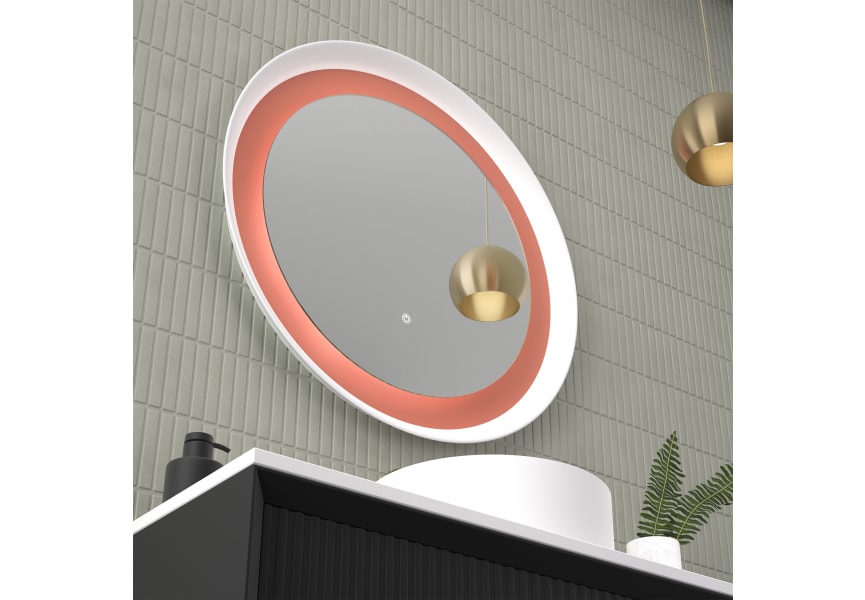 Miroir de salle de bains avec éclairage LED Bahia par Eurobath détail 1