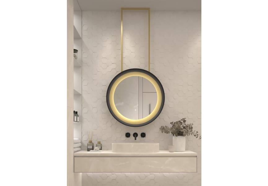 Miroir de salle de bains avec éclairage LED Bahia par Eurobath environnement 4