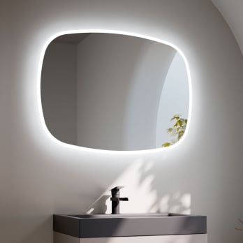 Miroir de salle de bain avec éclairage LED Selene de Bruntec