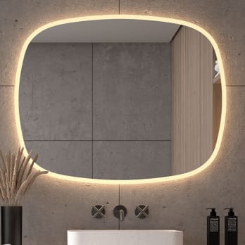 Miroir de salle de bain avec éclairage LED Selene Bruntec