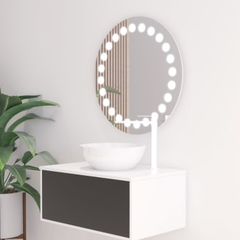 Bruntec Fashion LED miroir de salle de bain avec éclairage
