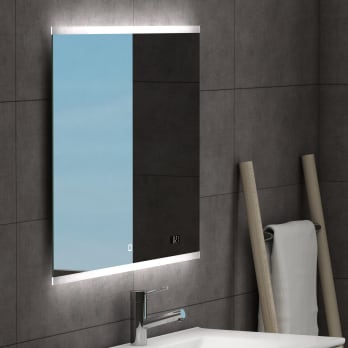 Spoty Coycama Miroir de salle de bain avec éclairage LED