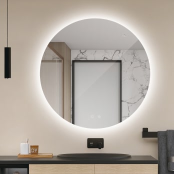 Miroir de salle de bain avec éclairage LED Lisboa Ledimex