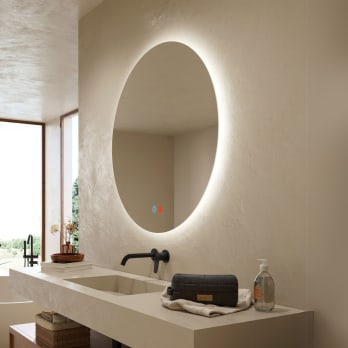 Miroir de salle de bain avec éclairage LED Lisboa Ledimex