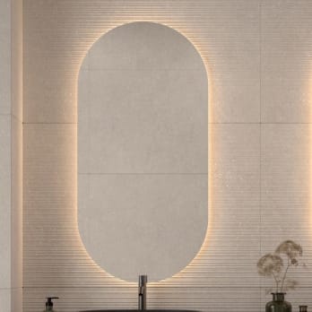 Bruntec Delta Miroir de salle de bain avec éclairage LED