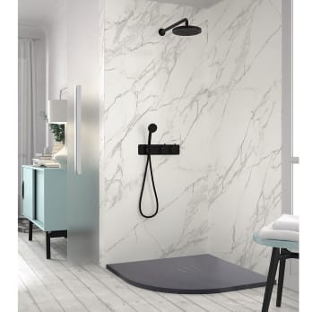 Receveur de douche en résine Ardoise Semi-Circulaire Doccia