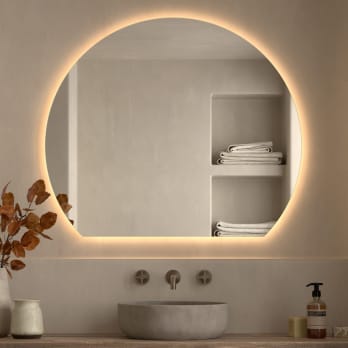 Miroir Zoni Bruntec Luna avec éclairage LED