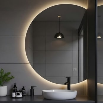 Miroir Zoni Bruntec Luna avec éclairage LED
