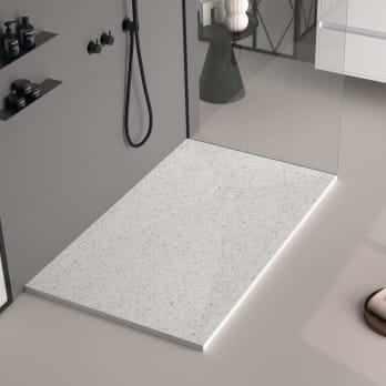 Receveurs de douche en résine décorés Design 3D Granit Bruntec