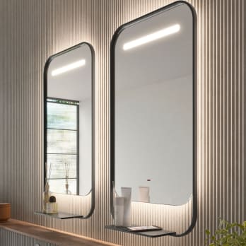 Miroir de salle de bain avec éclairage LED et chargeur de téléphone portable Concept Ledimex