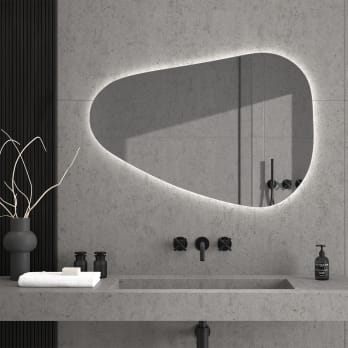 Eurobath Arequipa Miroir irrégulier LED avec éclairage