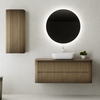 Meubles de salle de bains avec comptoir en bois massif Baviera Bruntec