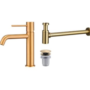 Pack Robinet de lavabo Imex Monza + bonde clic-clac + siphon rond exposé