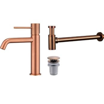 Pack Robinet de lavabo Imex Monza + bonde clic-clac + siphon rond exposé