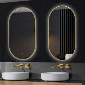 Miroir de salle de bain avec éclairage LED Tokyo Ledimex