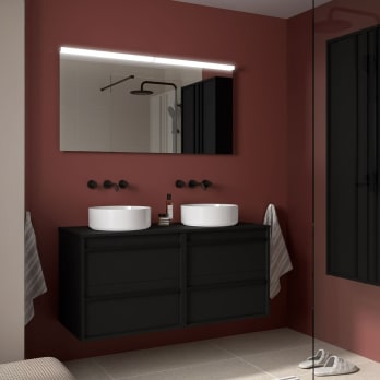 Meubles de salle de bains avec plan de toilette en bois Attila Salgar