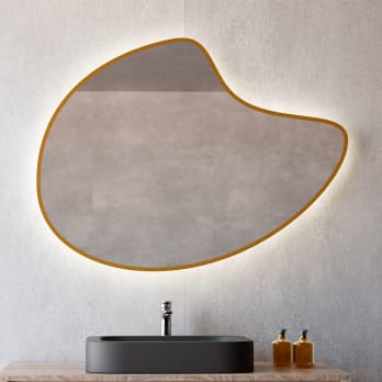 Miroir de salle de bain avec éclairage LED Flow de Bruntec