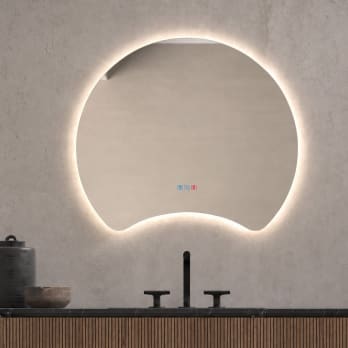Miroir de salle de bain avec éclairage LED Flow Bruntec