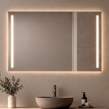 Miroir de salle de bains avec l'éclairage LED Liberty Bruntec