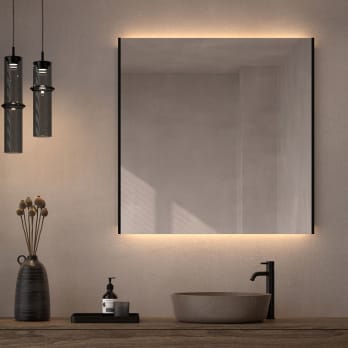 Miroir de salle de bains avec éclairage LED Sire Bruntec