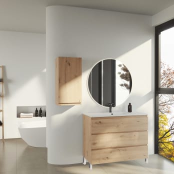 Meuble de salle de bains en bois Vilma Bruntec