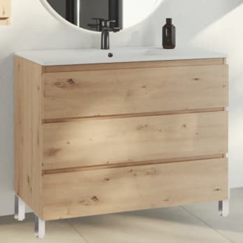 Meuble de salle de bains en bois Vilma Bruntec