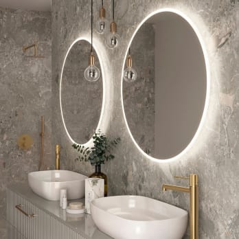 Miroir de salle de bain avec éclairage LED Bélgica Ledimex