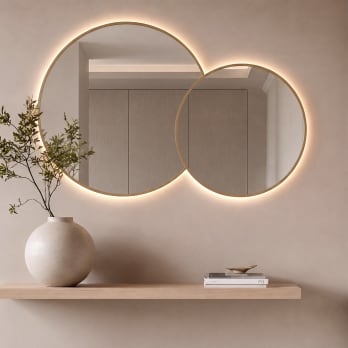 Miroir de salle de bain avec éclairage LED Solaris Bruntec
