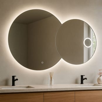Miroir de salle de bain avec éclairage LED Solaris Bruntec