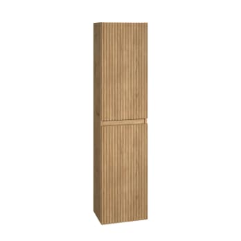 Colonne Alpes 5 Bruntec, rainurée en bois massif