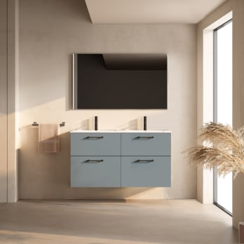Ensemble de meubles de salle de bains supendu avec lavabo Flat Verso Viso