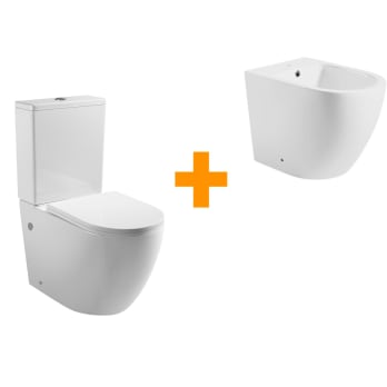 Pack toilette + bidet Roundy Bruntec