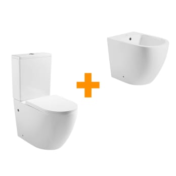 Ensemble toilette + bidet Bruntec Roundy