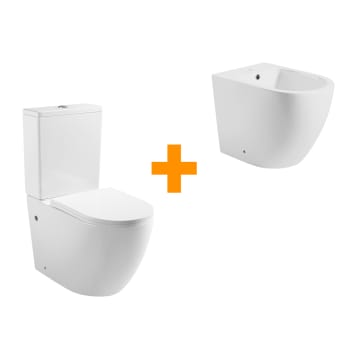 Ensemble toilette + bidet Bruntec Roundy