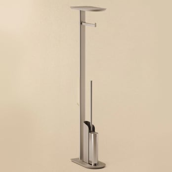 Cosmic Combi Flat porte-balai de toilette avec porte-rouleau
