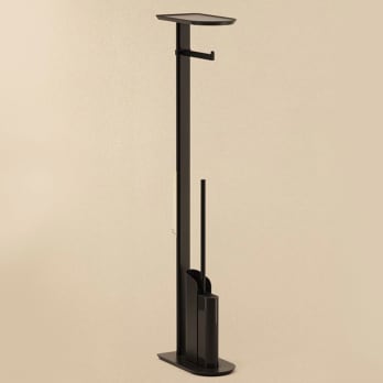 Cosmic Combi Flat porte-balai de toilette avec porte-rouleau