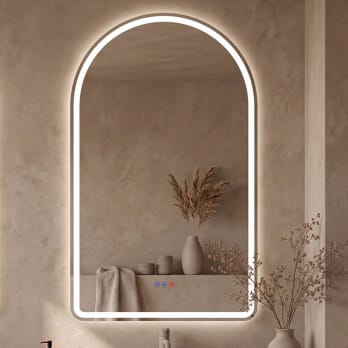 Miroir de salle de bain avec éclairage LED Camelot Bruntec