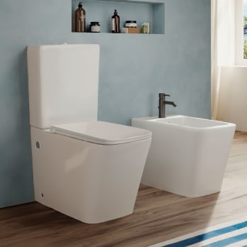 Pack WC + bidet Square Bruntec