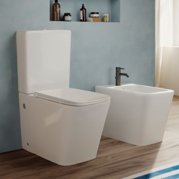 Pack WC + bidet Square Bruntec