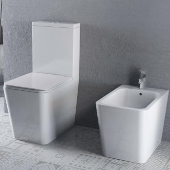 Ensemble toilette + bidet Bruntec Square