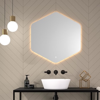 Eurobath Azores Miroir de salle de bains avec éclairage LED