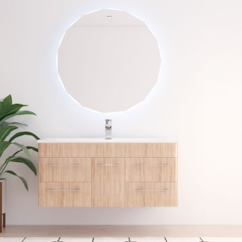 Bruntec Circis miroir de salle de bain avec éclairage LED