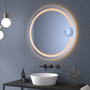 Miroir de salle de bains avec éclairage LED Mill Eurobath